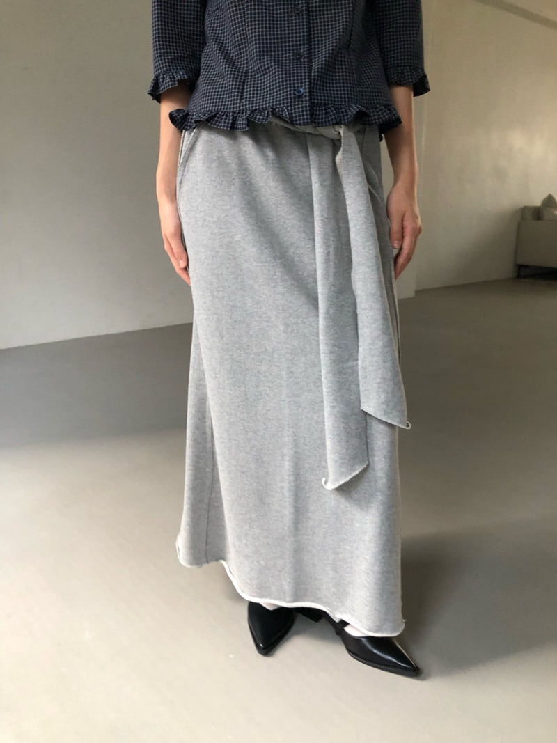 Flash - Korean Women Fashion - #womensfashion - Sweat Belt Skirt - 7