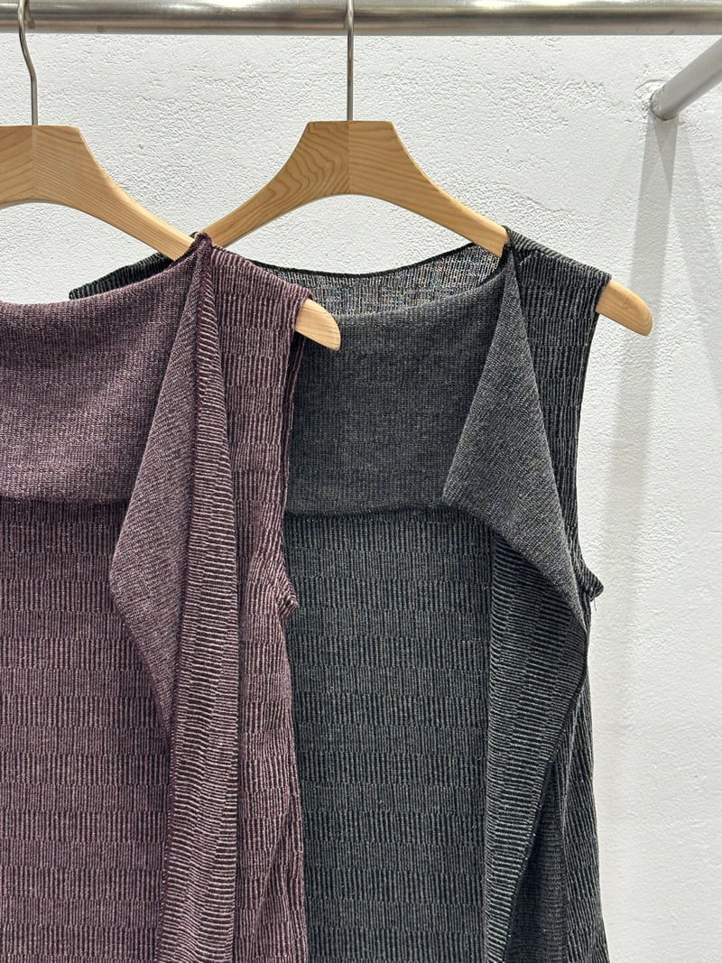 Flash - Korean Women Fashion - #womensfashion - Scarf Sleeveless Top - 2