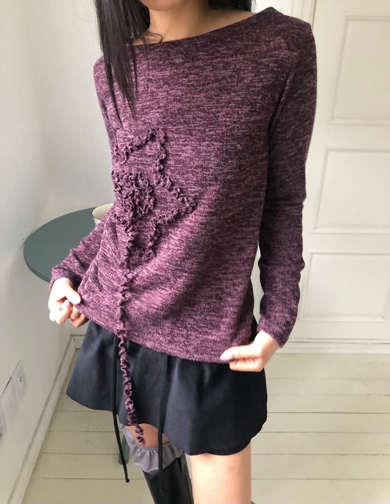 Flash - Korean Women Fashion - #womensfashion - Star Knit Tee - 8