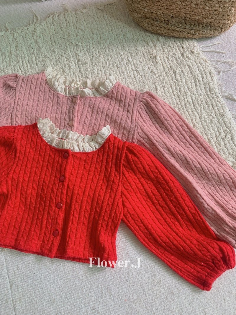 Flower J - Korean Children Fashion - #fashionkids - Cable Cardigan - 5