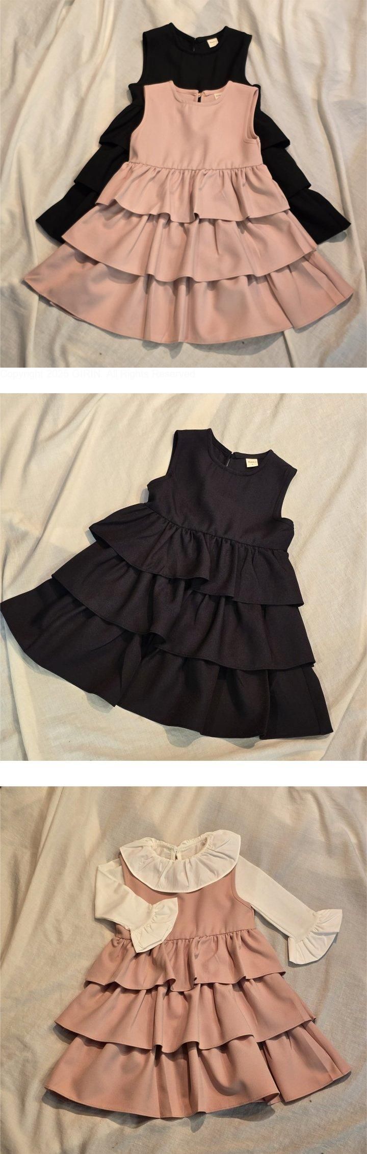 Flower J - Korean Children Fashion - #kidzfashiontrend - Terry Tiered One-piece