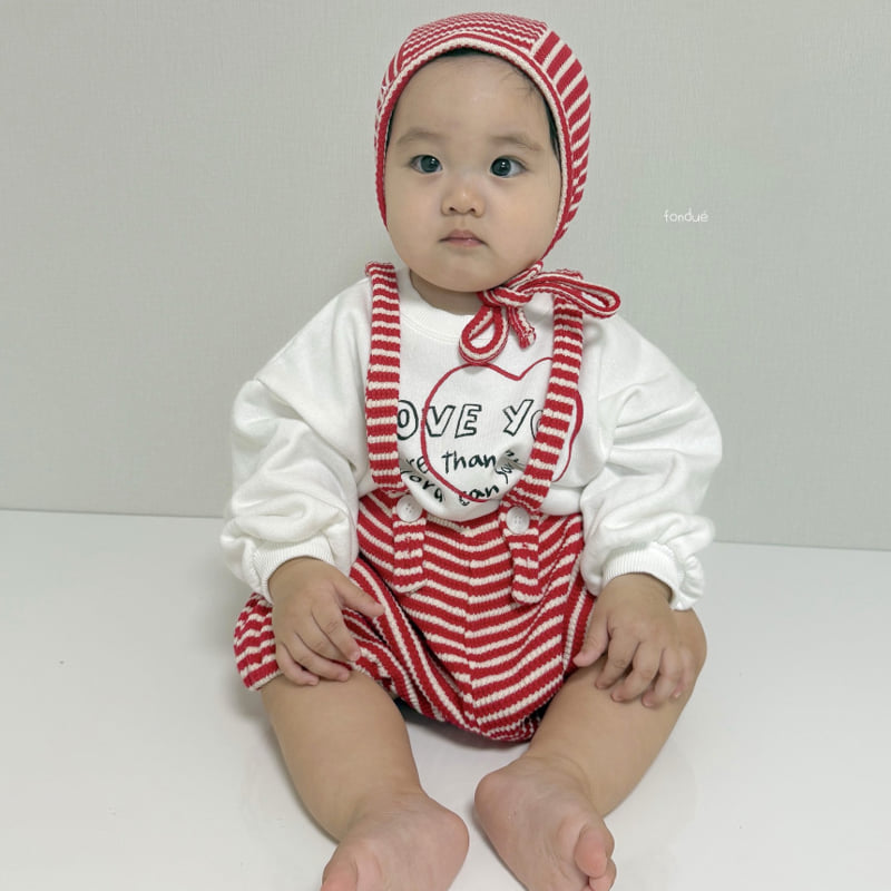 Fondue - Korean Baby Fashion - #babyboutique - Bebe I Love Milk Sweatshirt - 12