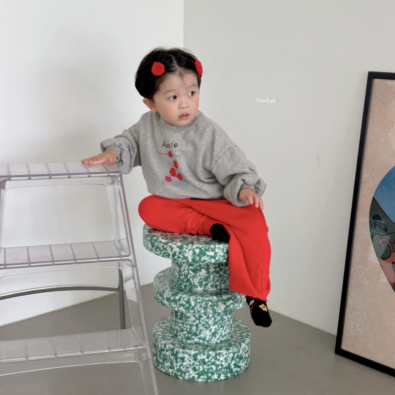 Fondue - Korean Baby Fashion - #babyboutique - Apple Boom Sweatshirt - 12