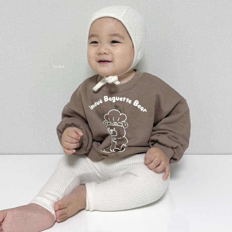 Fondue - Korean Baby Fashion - #babyboutiqueclothing - Bebe Fondue Bear Sweatshirt - 12