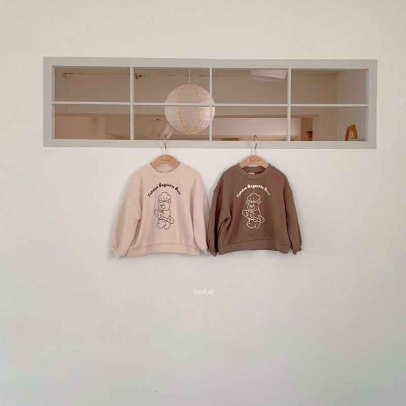 Fondue - Korean Baby Fashion - #babyboutiqueclothing - Fondue Bear Sweatshirt - 3