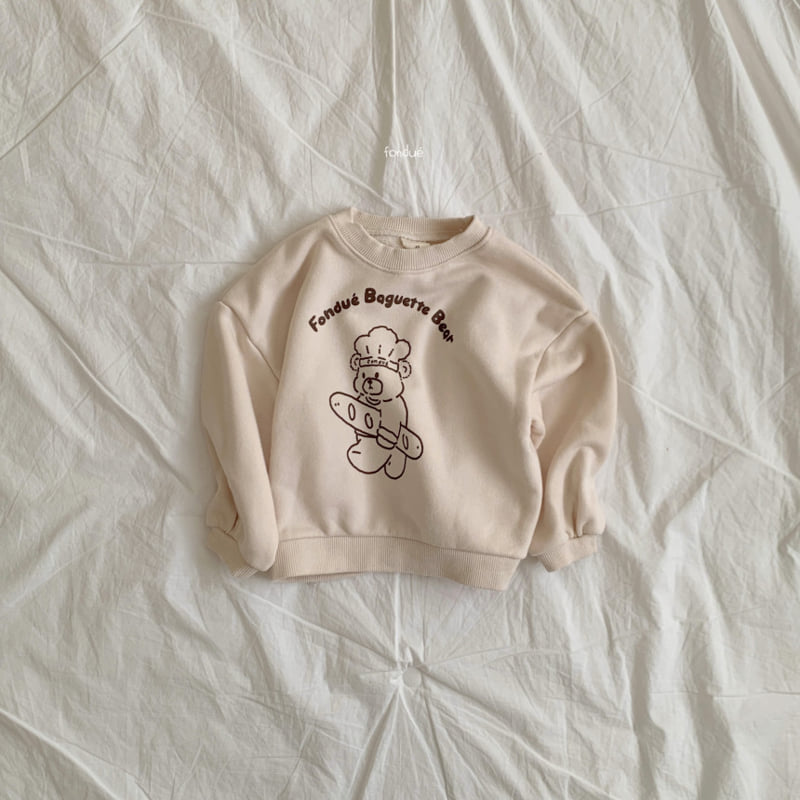 Fondue - Korean Baby Fashion - #babyboutiqueclothing - Fondue Bear Sweatshirt - 4