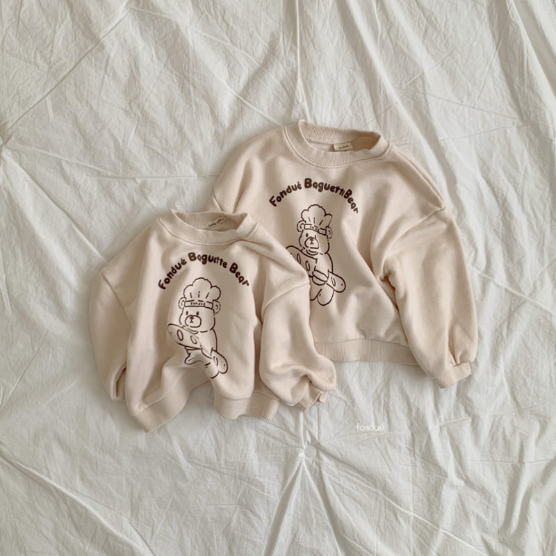 Fondue - Korean Baby Fashion - #babyfashion - Fondue Bear Sweatshirt - 5