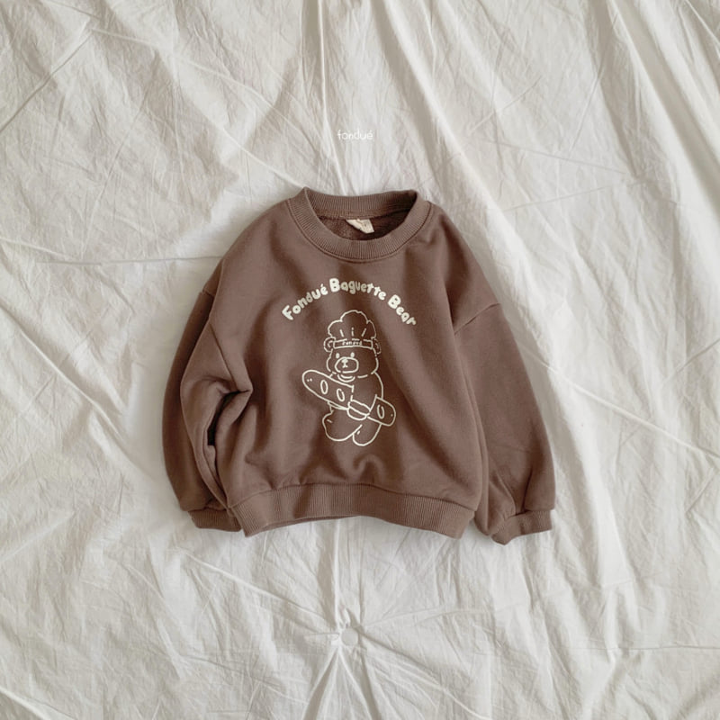 Fondue - Korean Baby Fashion - #babyfever - Fondue Bear Sweatshirt - 6