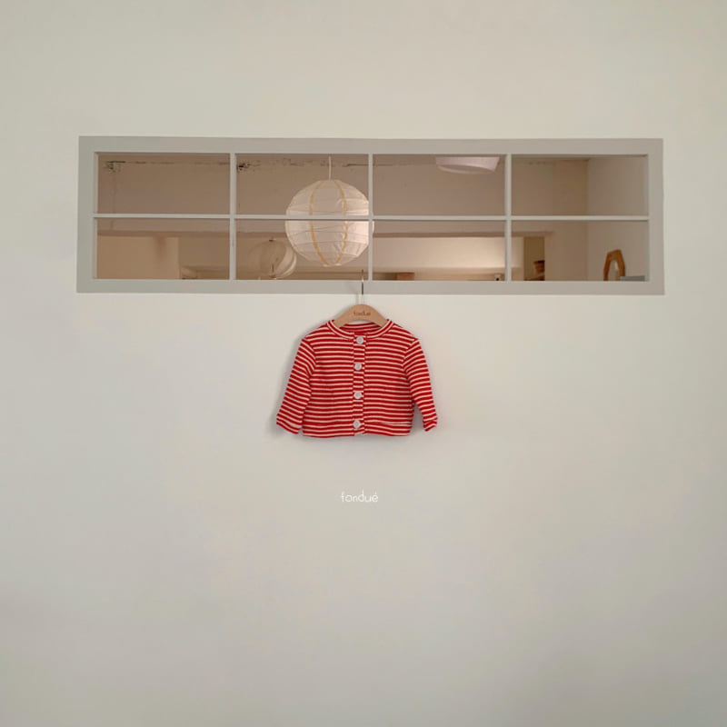 Fondue - Korean Baby Fashion - #babyfever - Bebe Red Velvet Cardigan - 4