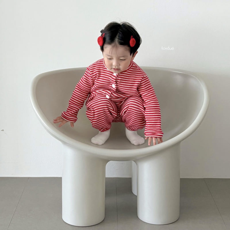 Fondue - Korean Baby Fashion - #babylifestyle - Red Velvet Cardigan - 11