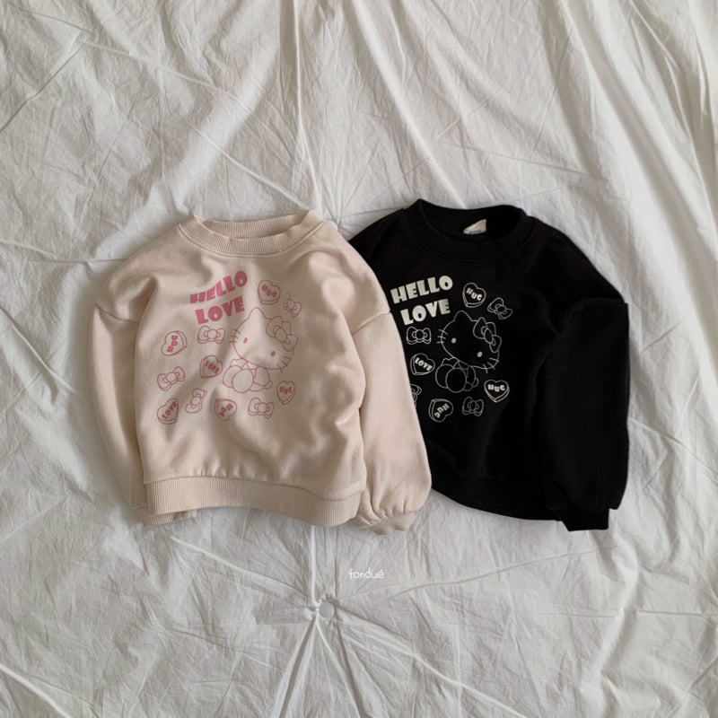 Fondue - Korean Baby Fashion - #babylifestyle - Hello Love Pink Sweatshirt - 7