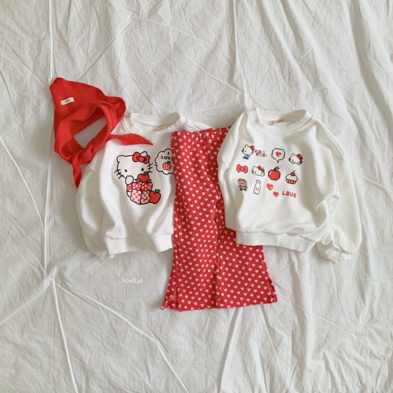 Fondue - Korean Baby Fashion - #babylifestyle - Hello Apple Pink Sweatshirt - 6