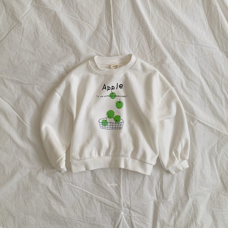 Fondue - Korean Baby Fashion - #babygirlfashion - Apple Boom Sweatshirt - 4