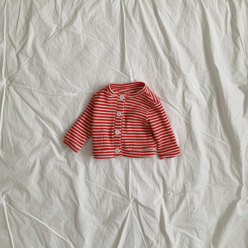 Fondue - Korean Baby Fashion - #babyoninstagram - Bebe Red Velvet Cardigan - 6