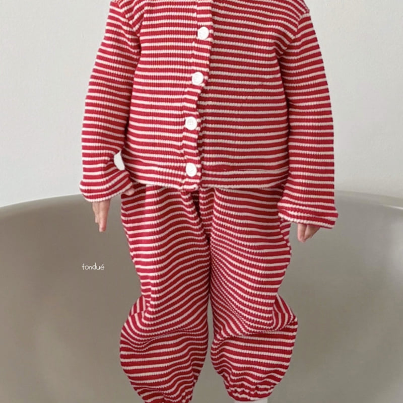 Fondue - Korean Baby Fashion - #babyoninstagram - Red Velvet Cardigan - 12