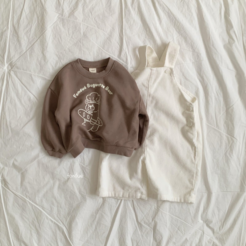 Fondue - Korean Baby Fashion - #babyoninstagram - Fondue Bear Sweatshirt - 9
