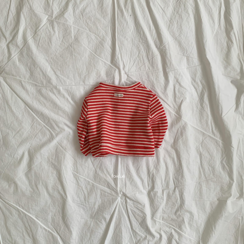 Fondue - Korean Baby Fashion - #babyootd - Bebe Red Velvet Cardigan - 7