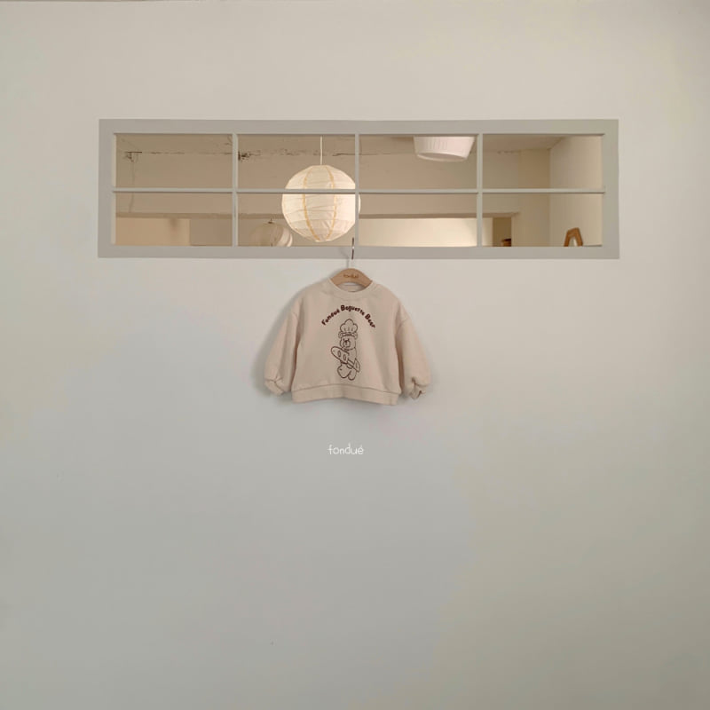 Fondue - Korean Baby Fashion - #babyoninstagram - Bebe Fondue Bear Sweatshirt - 4