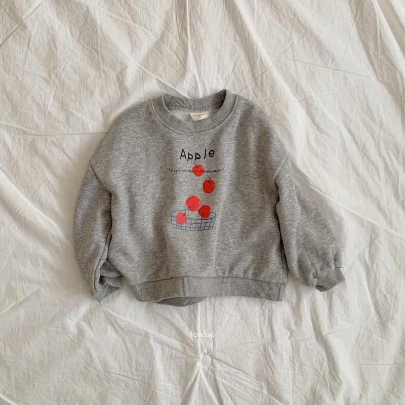 Fondue - Korean Baby Fashion - #babyootd - Apple Boom Sweatshirt - 6
