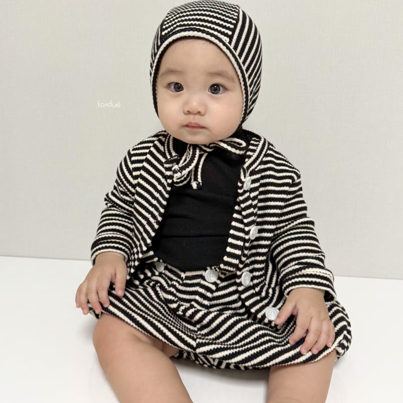 Fondue - Korean Baby Fashion - #babyoutfit - Bebe Red Velvet Cardigan - 9