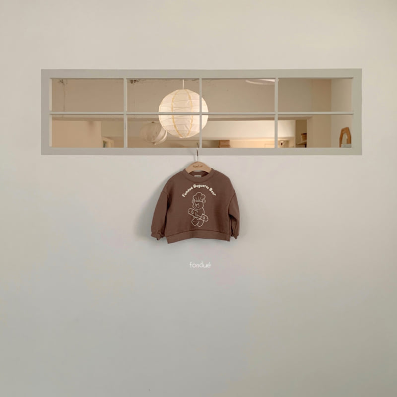 Fondue - Korean Baby Fashion - #babyoutfit - Bebe Fondue Bear Sweatshirt - 5