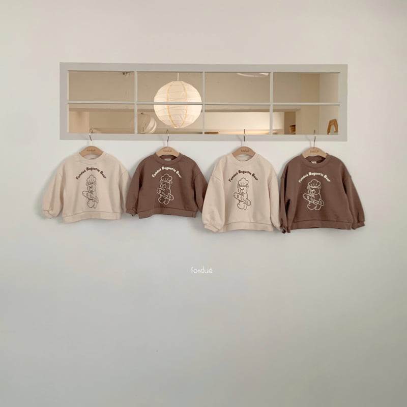 Fondue - Korean Baby Fashion - #babyoutfit - Bebe Fondue Bear Sweatshirt - 6