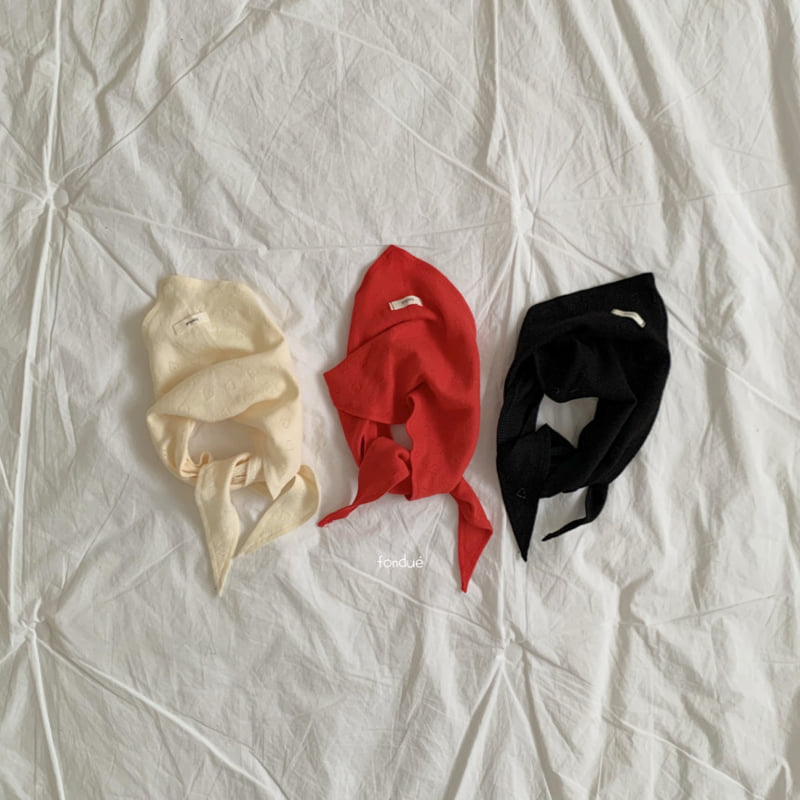 Fondue - Korean Baby Fashion - #babyoutfit - Love Pompom Kerchief - 3