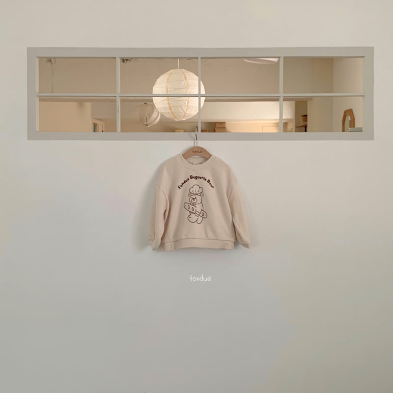 Fondue - Korean Baby Fashion - #babyoutfit - Fondue Bear Sweatshirt - 11