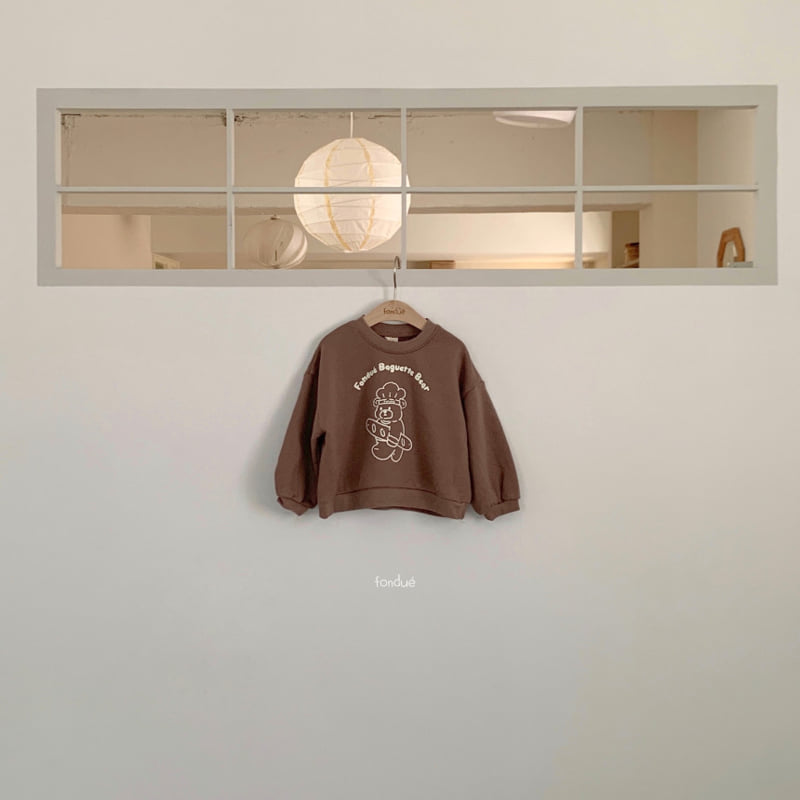 Fondue - Korean Baby Fashion - #babyoutfit - Fondue Bear Sweatshirt - 12