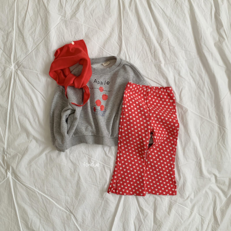 Fondue - Korean Baby Fashion - #babyoutfit - Apple Boom Sweatshirt - 7