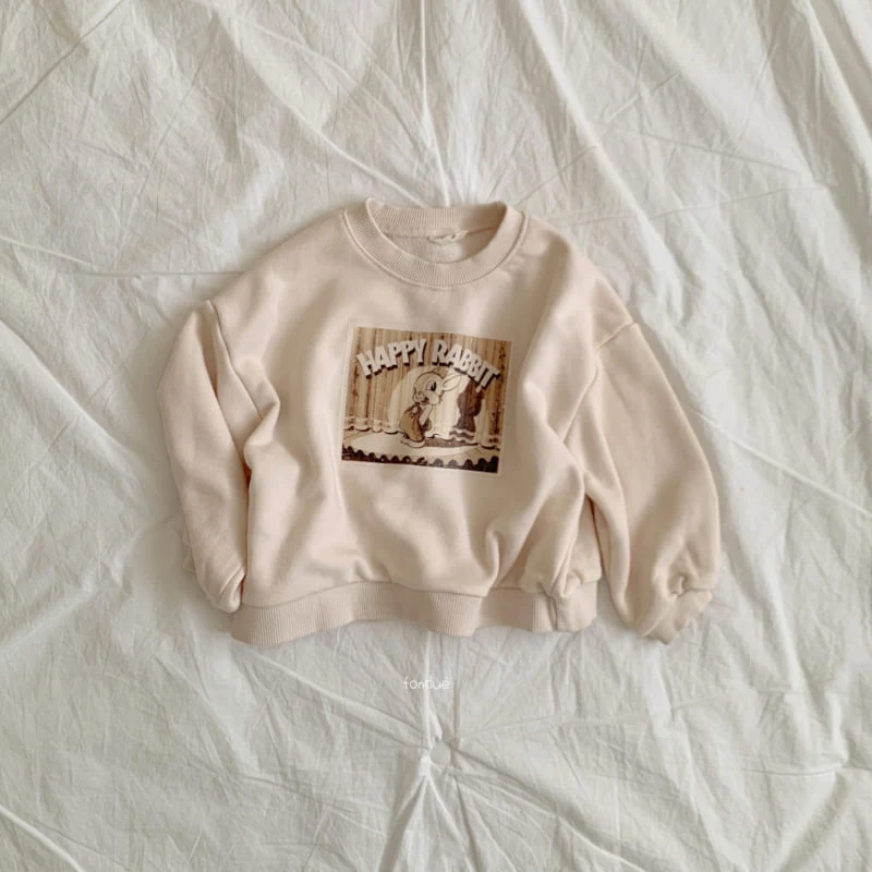 Fondue - Korean Baby Fashion - #babyootd - Happy Rabbit Sweatshirt - 4