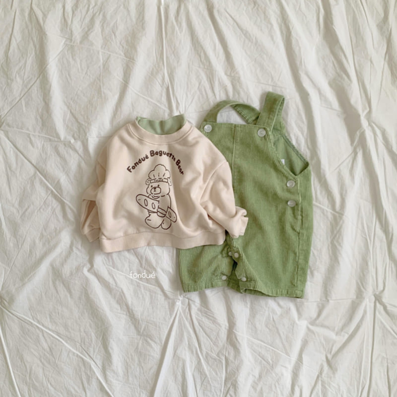 Fondue - Korean Baby Fashion - #onlinebabyboutique - Bebe Fondue Bear Sweatshirt - 8