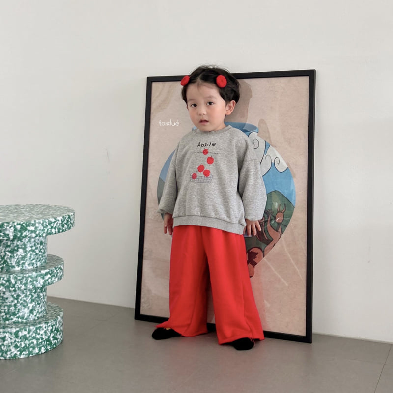 Fondue - Korean Baby Fashion - #onlinebabyboutique - Apple Boom Sweatshirt - 10
