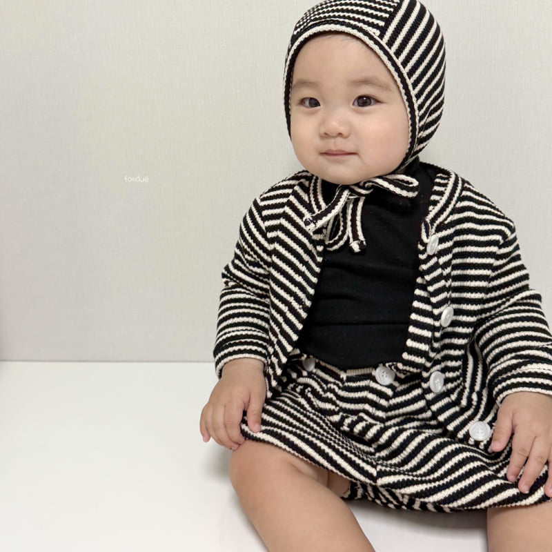 Fondue - Korean Baby Fashion - #onlinebabyshop - Bebe Red Velvet Cardigan - 12