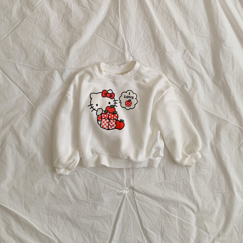 Fondue - Korean Baby Fashion - #onlinebabyboutique - Hello Sweatshirt - 4