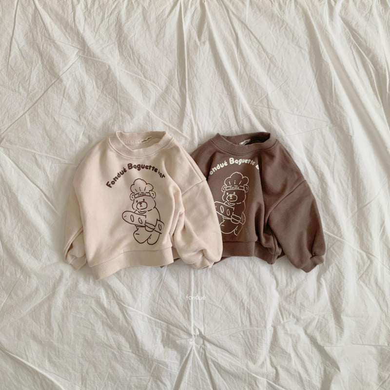 Fondue - Korean Baby Fashion - #smilingbaby - Bebe Fondue Bear Sweatshirt - 10