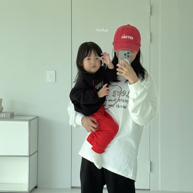 Fondue - Korean Women Fashion - #momslook - I Love Milk Sweatshirt (with Mom) - 10