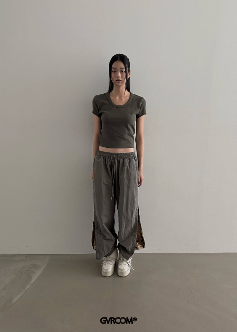 Gavara Market - Korean Women Fashion - #momslook - Washed Snap Pants