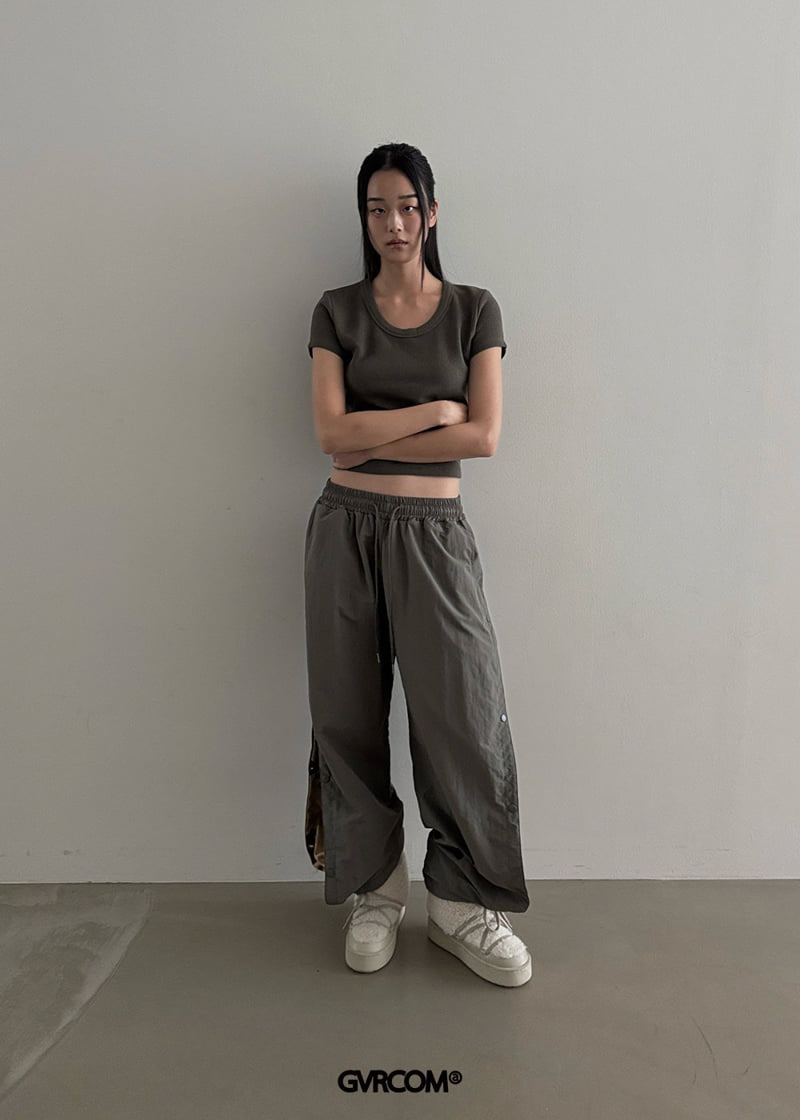 Gavara Market - Korean Women Fashion - #momslook - Washed Snap Pants - 7