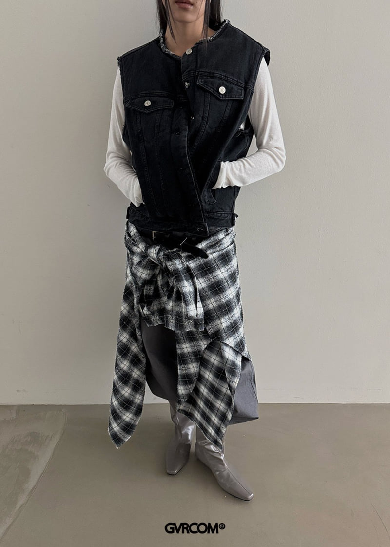 Gavara Market - Korean Women Fashion - #momslook - Latte Check Jacket - 5