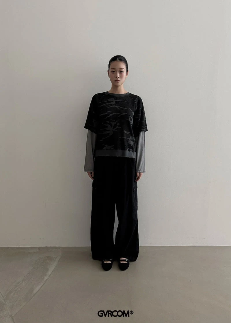 Gavara Market - Korean Women Fashion - #momslook - Rexta Camo Sweatshirt