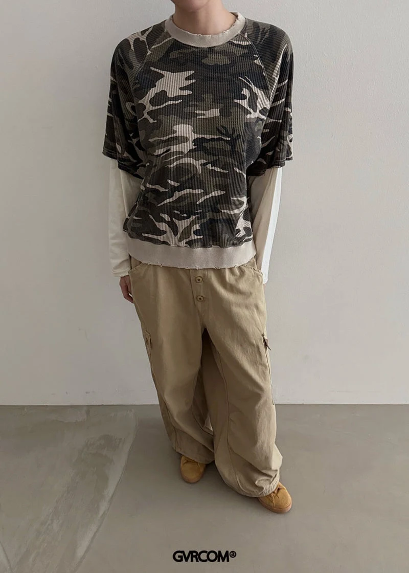 Gavara Market - Korean Women Fashion - #momslook - Rexta Camo Sweatshirt - 4