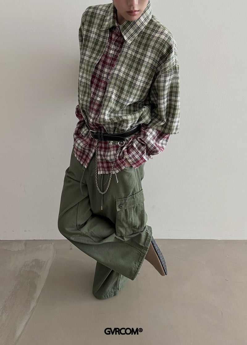 Gavara Market - Korean Women Fashion - #restrostyle - Double Check Shirt - 5