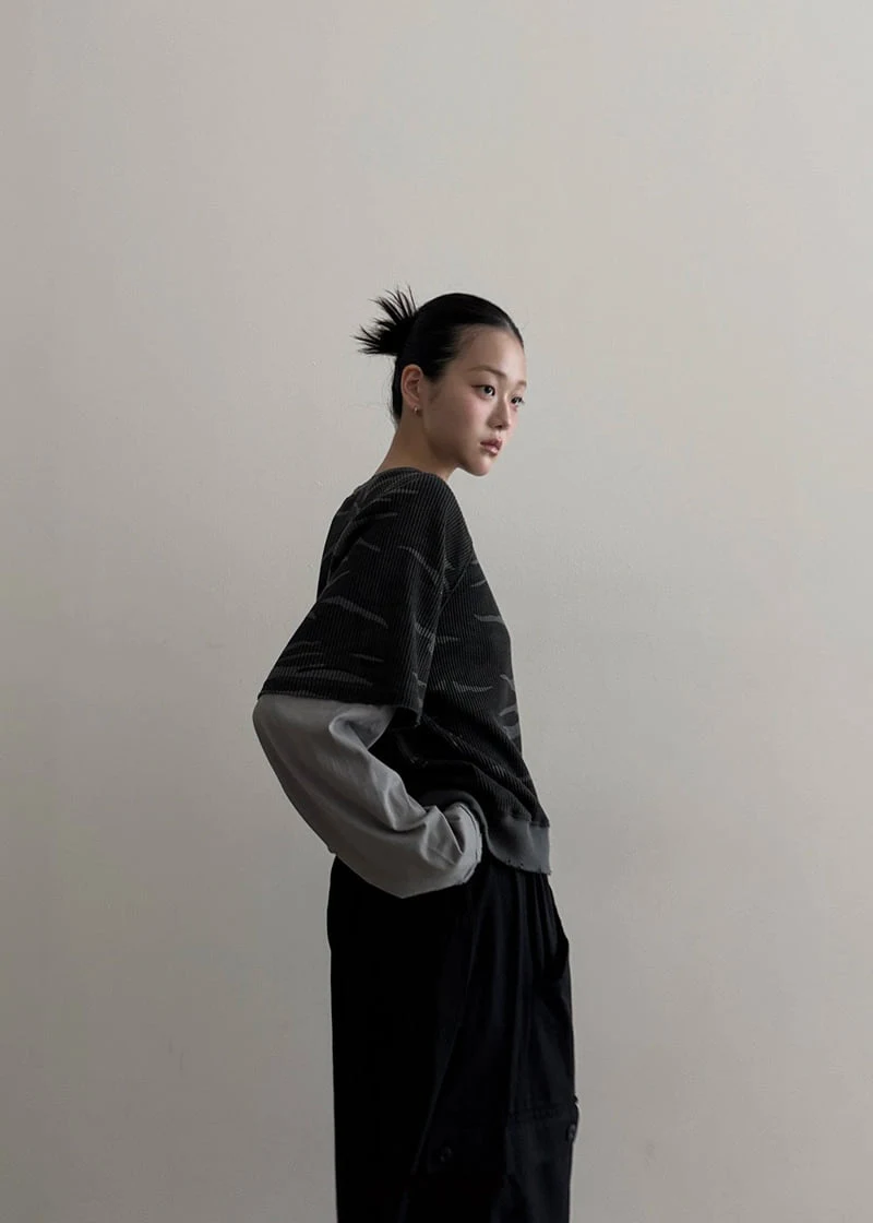 Gavara Market - Korean Women Fashion - #romanticstyle - Rexta Camo Sweatshirt - 11