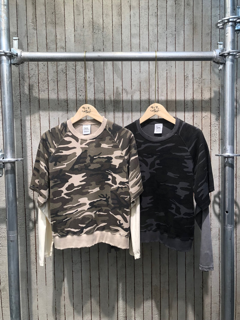 Gavara Market - Korean Women Fashion - #shopsmall - Rexta Camo Sweatshirt - 12
