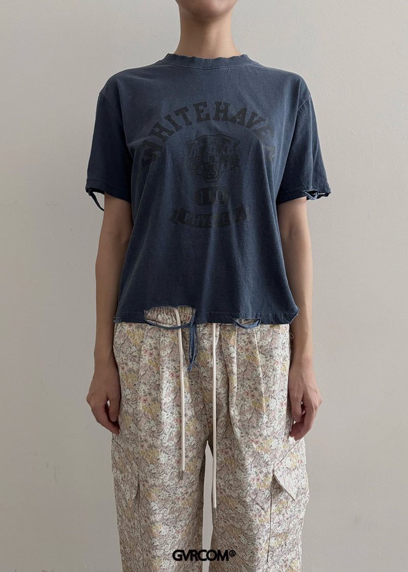 Gavara Market - Korean Women Fashion - #thatsdarling - Tiger Vintage Short Sleeve Tee - 11