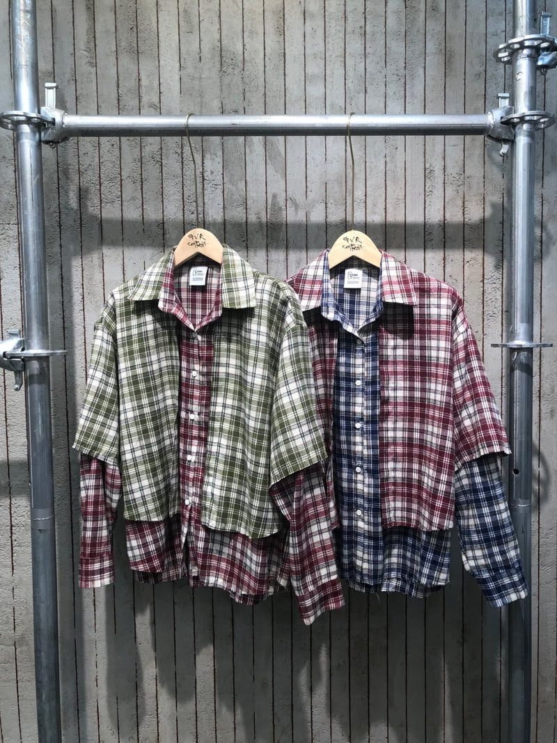 Gavara Market - Korean Women Fashion - #thelittlethings - Double Check Shirt - 9