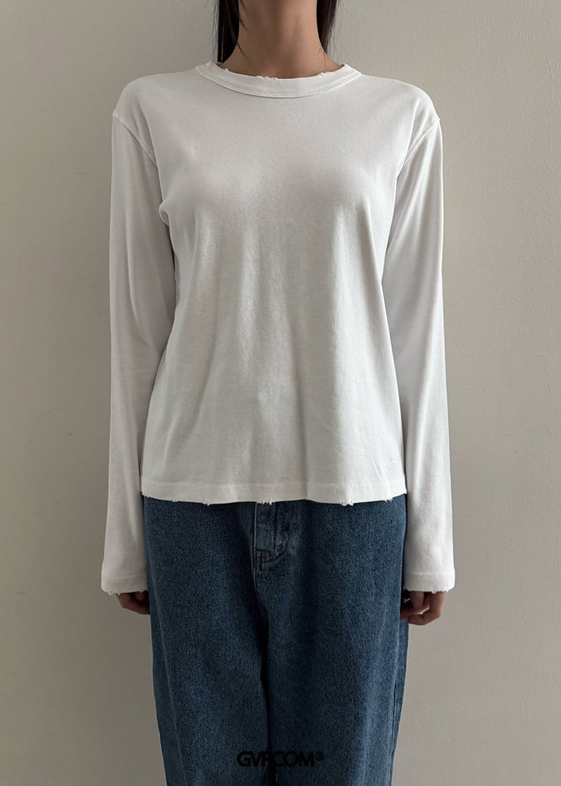 Gavara Market - Korean Women Fashion - #thelittlethings - Alls Vintage Washed Long Sleeve Tee - 8