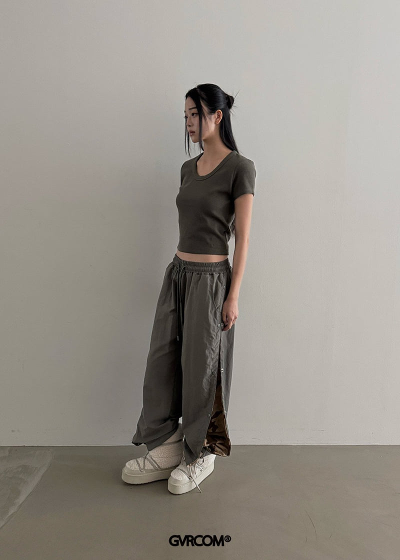 Gavara Market - Korean Women Fashion - #womensfashion - Washed Snap Pants - 8