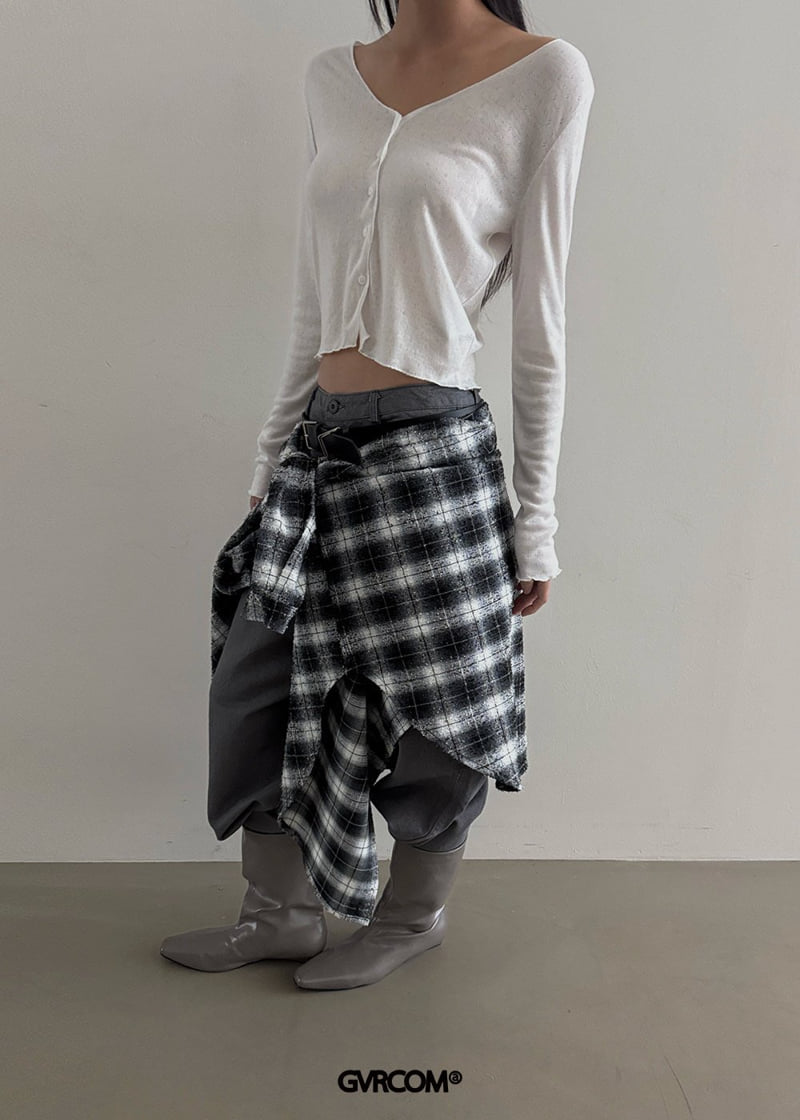 Gavara Market - Korean Women Fashion - #womensfashion - Latte Check Jacket - 2